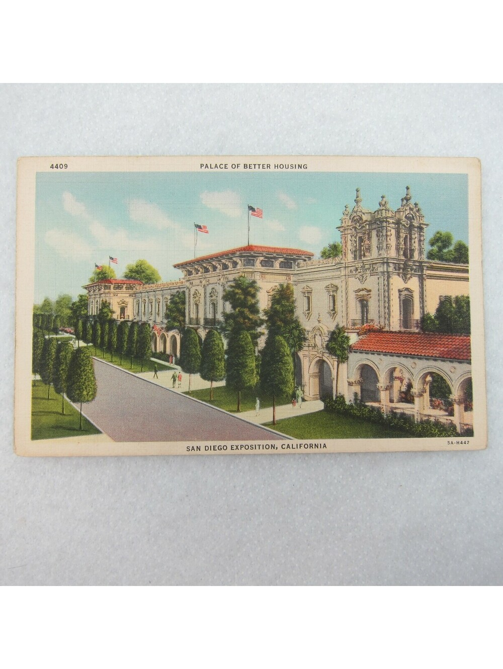 San Diego Panama-California Expo Postcard Place of Better Housing UNPOSTED